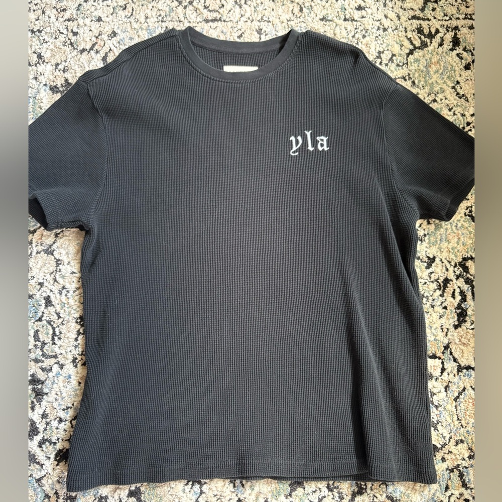 YoungLA Black Textured Tee